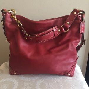 Coach leather large Carly shoulder bag